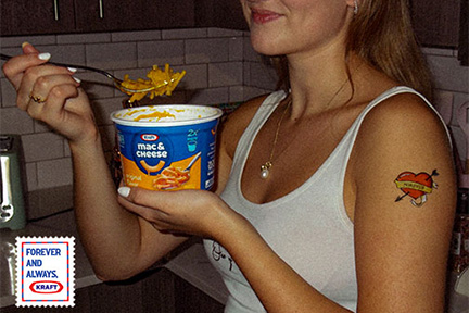 image taken for a kraft campaign shoot